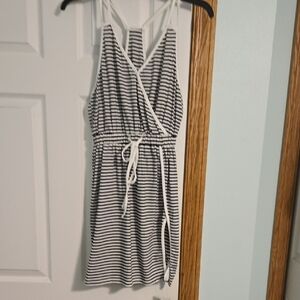 Cupshe Black and White Striped Dress